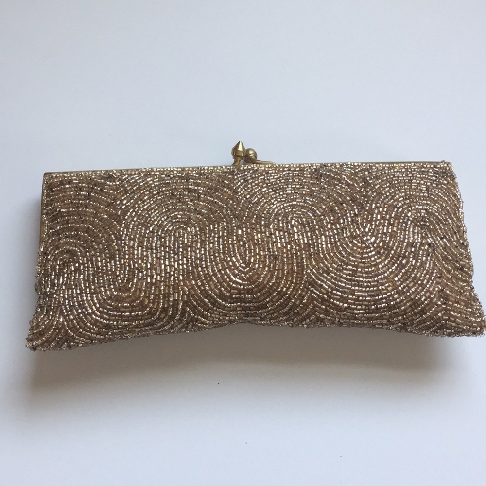 Moyna hand beaded evening clutch